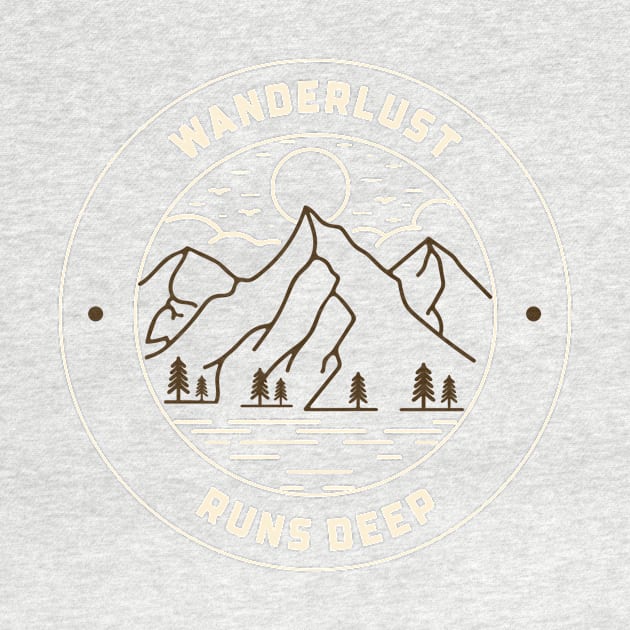 Wanderlust Runs Deep Nomad by WestCoastTee